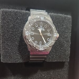 Invicta Celestial Quartz 3 Hand Dark Grey Dial Watch